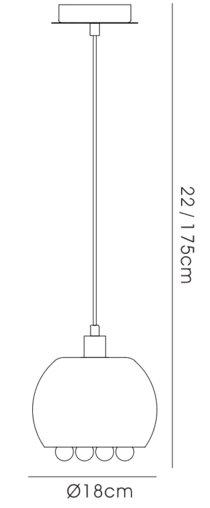 Pandora Ceiling Lights Diyas Single Pendant